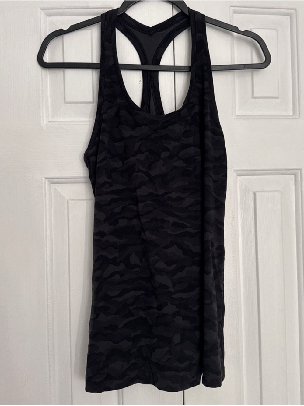lululemon athletica Black Camouflage Racerback Tank